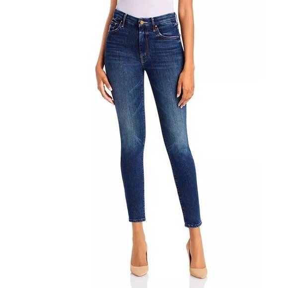MOTHER High Waisted Looker Skinny Jeans in Teaming Up Size 29 - Picture 1 of 16